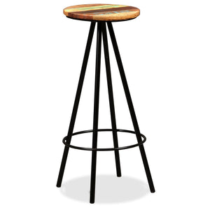 vidaXL Bar Stools 4 pcs Solid Reclaimed Wood