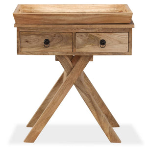 vidaXL Side Table Solid Mango Wood 65x40x76 cm