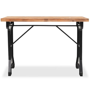 vidaXL Dining Table Solid Fir Wood Top 122x65x82 cm