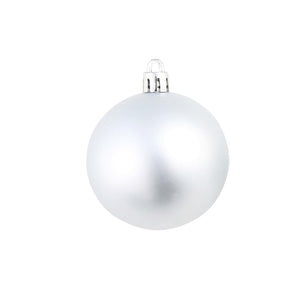 vidaXL 100 Piece Christmas Ball Set 3/4/6 cm Silver