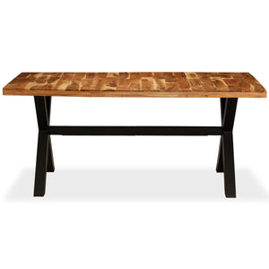 vidaXL Dining Table Solid Acacia and Mango Wood 180x90x76 cm