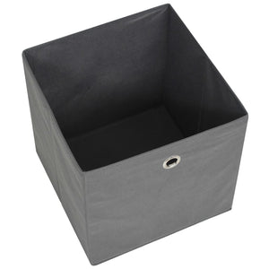 vidaXL Storage Boxes 10 pcs Non-woven Fabric 32x32x32 cm Grey