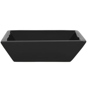 vidaXL Basin Ceramic Square Black 41.5x41.5x12 cm