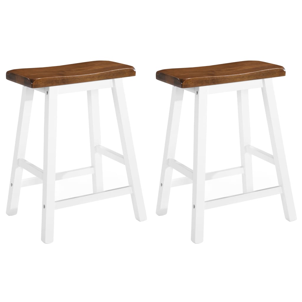 vidaXL Bar Stools 2 pcs Solid Wood