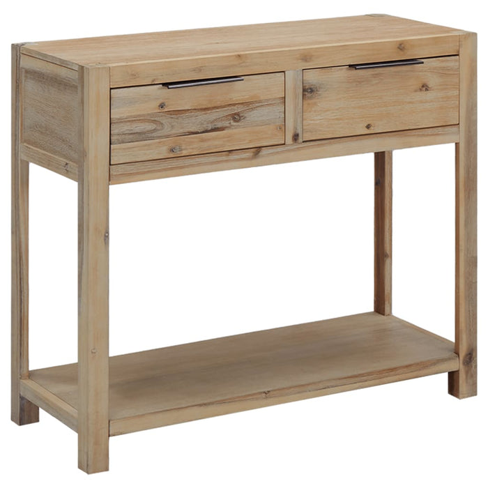 vidaXL Console Table 82x33x73 cm Solid Acacia Wood