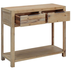 vidaXL Console Table 82x33x73 cm Solid Acacia Wood