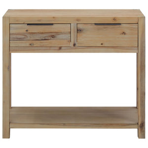 vidaXL Console Table 82x33x73 cm Solid Acacia Wood