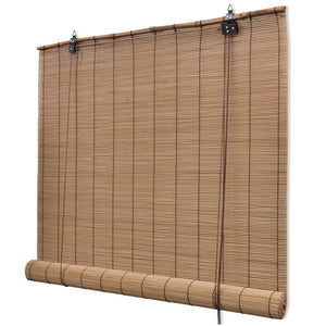 vidaXL Roller Blind Bamboo 150x160 cm Brown