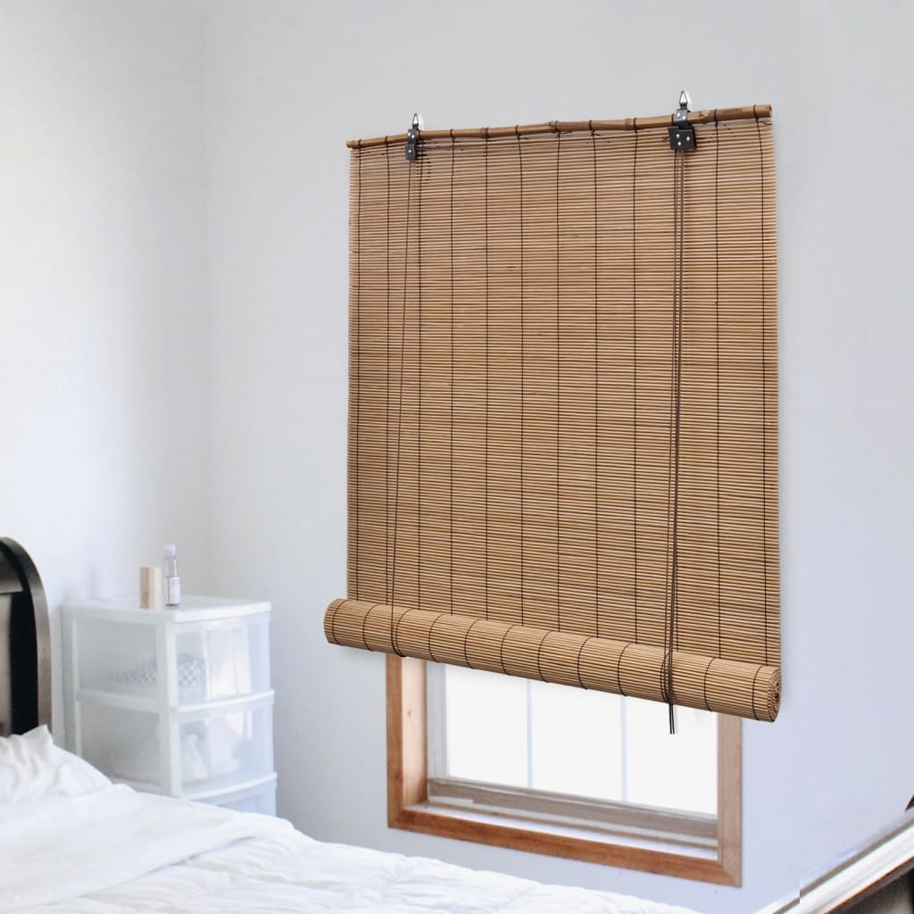 vidaXL Roller Blind Bamboo 150x160 cm Brown