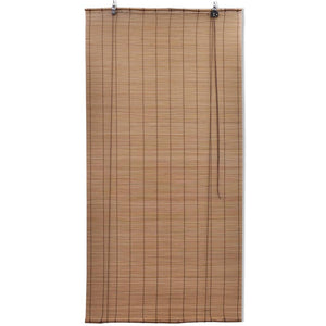 vidaXL Roller Blind Bamboo 100x220 cm Brown