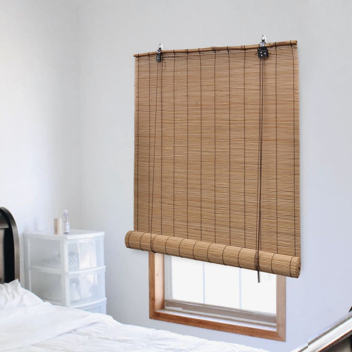 vidaXL Roller Blind Bamboo 100x220 cm Brown