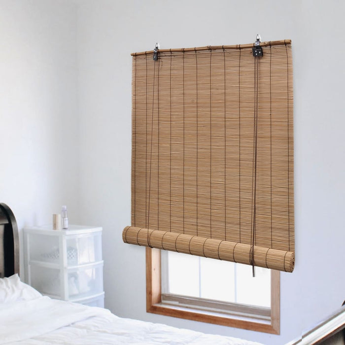 vidaXL Roller Blind Bamboo 140x220 cm Brown