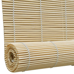 vidaXL Roller Blind Bamboo 100x220 cm Natural