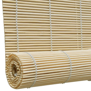 vidaXL Roller Blind Bamboo 140x220 cm Natural