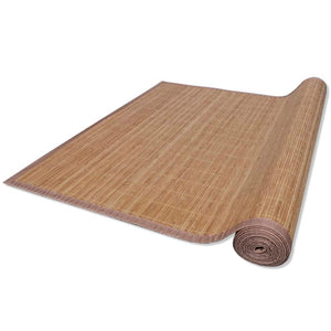 vidaXL Rug Bamboo 100x160 cm Brown