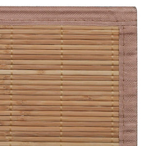 vidaXL Rug Bamboo 100x160 cm Brown