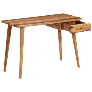 vidaXL Writing Table Solid Acacia Wood 110x50x76 cm