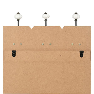 vidaXL Wall-mounted Coat Rack with 6 Hooks 120x40 cm HOME IS