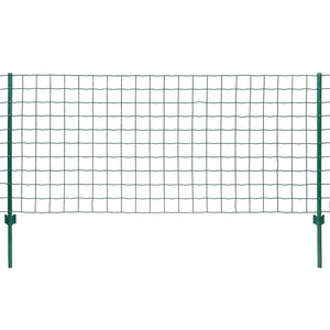 vidaXL Euro Fence Steel 20x0.8 m Green