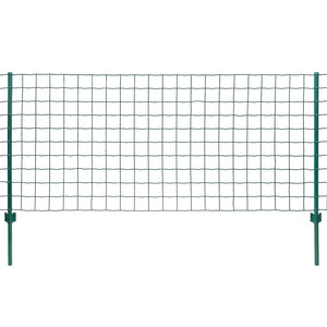 vidaXL Euro Fence Steel 20x1.2 m Green