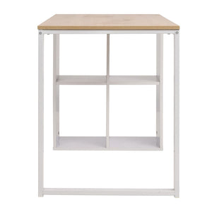 vidaXL Writing Desk 120x60x75 cm Oak and White