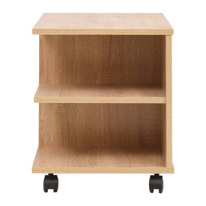 vidaXL Rolling Shelf 50x35x42 cm Oak