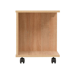 vidaXL Rolling Shelf 50x35x42 cm Oak