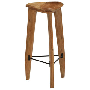 vidaXL Bar Stools 2 pcs Solid Acacia Wood