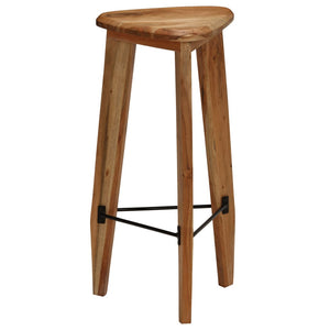 vidaXL Bar Stools 2 pcs Solid Acacia Wood