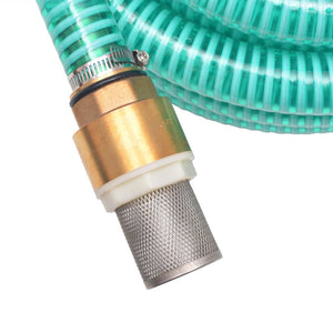 vidaXL Suction Hose with Brass Connectors 15 m 25 mm Green