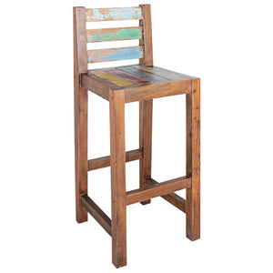 vidaXL Bar Stools 2 pcs Solid Reclaimed Wood