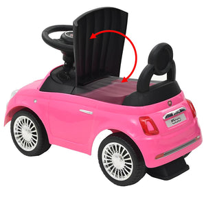 vidaXL Ride-on Car Fiat 500 Pink