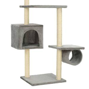 vidaXL Cat Tree with Sisal Scratching Posts 260 cm Grey