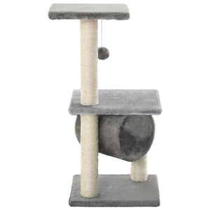 vidaXLCat Tree with Sisal Scratching Posts 65 cm Grey