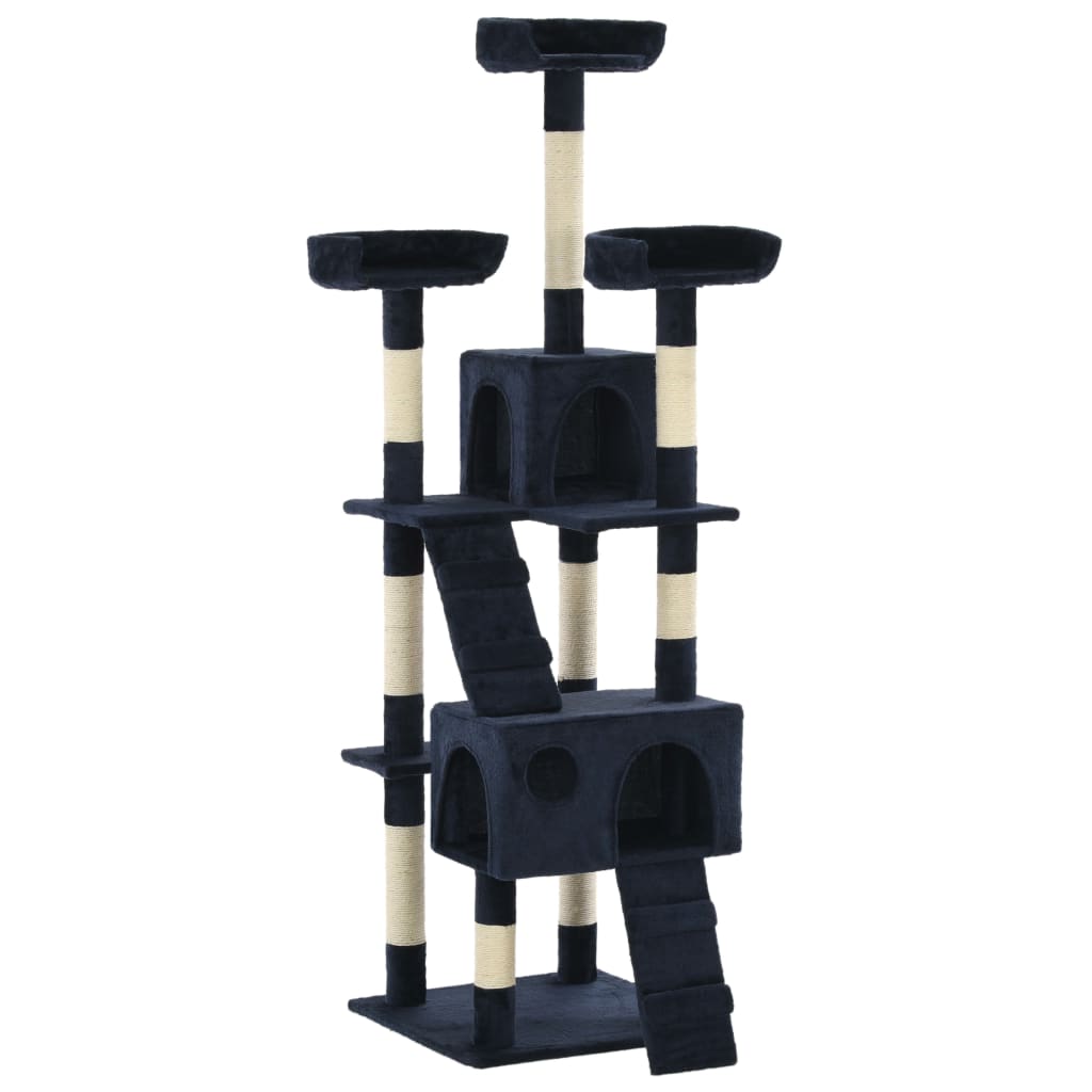 vidaXL Cat Tree with Sisal Scratching Posts 170 cm Blue