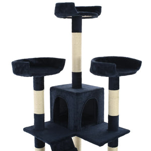 vidaXL Cat Tree with Sisal Scratching Posts 170 cm Blue