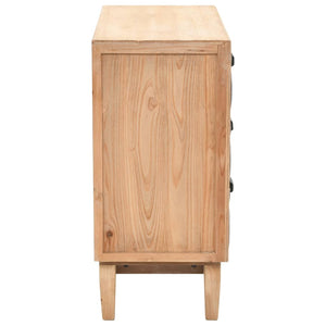 vidaXL Drawer Cabinet Solid Fir Wood 80x36x75 cm