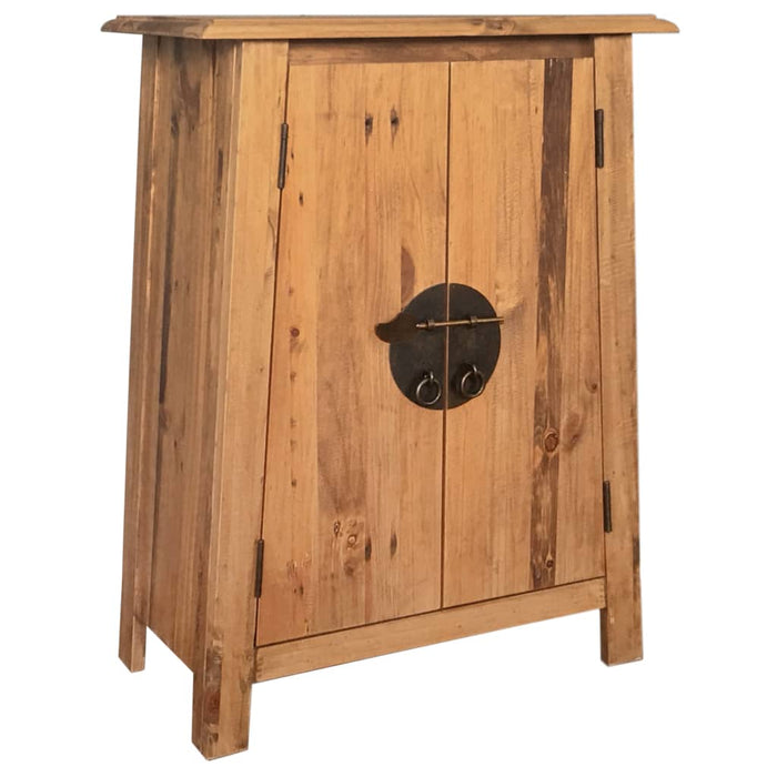 vidaXL Bathroom Side Cabinet Solid Pinewood 59x32x80 cm