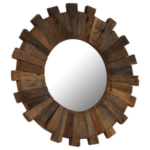 vidaXL Wall Mirror Solid Reclaimed Wood 70 cm