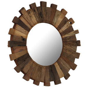 vidaXL Wall Mirror Solid Reclaimed Wood 70 cm