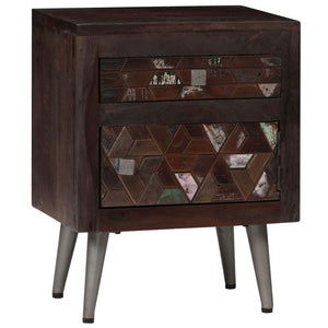 vidaXL Bedside Cabinet Solid Reclaimed Wood 40x30x50 cm