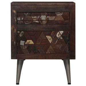 vidaXL Bedside Cabinet Solid Reclaimed Wood 40x30x50 cm