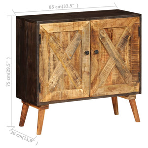 vidaXL Sideboard Solid Mango Wood 85x30x75 cm