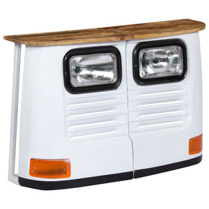 vidaXL Truck Sideboard Solid Mango Wood White