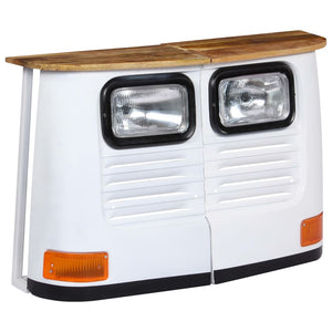 vidaXL Truck Sideboard Solid Mango Wood White