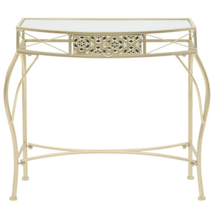 vidaXL Side Table French Style Metal 82x39x76 cm Gold