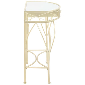 vidaXL Side Table French Style Metal 82x39x76 cm Gold