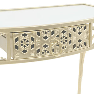 vidaXL Side Table French Style Metal 82x39x76 cm Gold