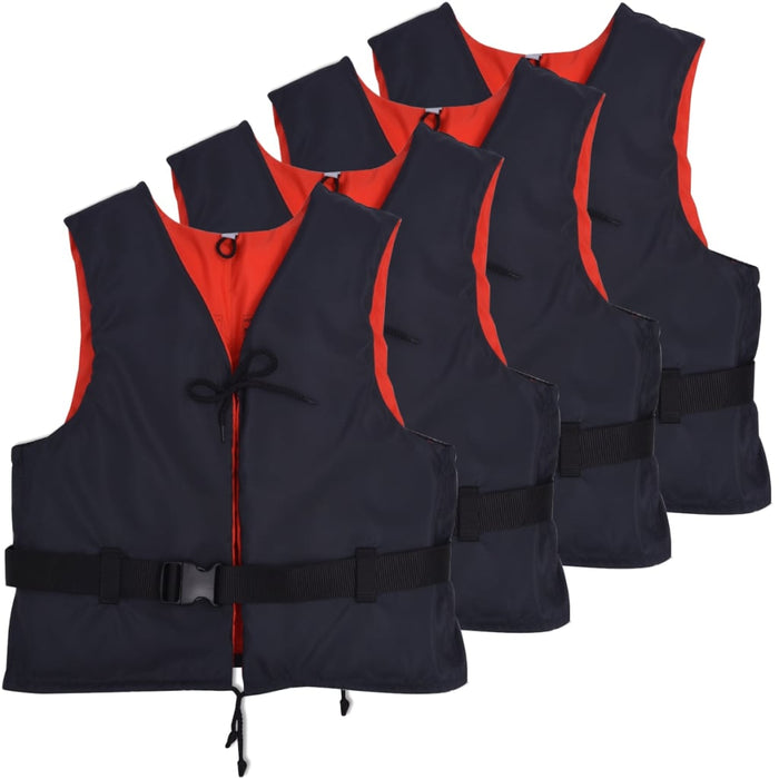 vidaXL Buoyancy Aids 4 pcs 50 N 30-50 kg Navy Blue