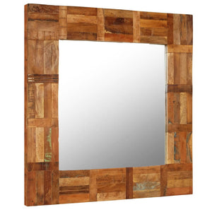 vidaXL Wall Mirror Solid Reclaimed Wood 60x60 cm